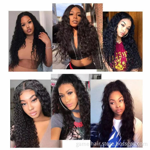 Raw Brazilian Virgin Hair Hd Full Lace Frontal Deep Wave Bob Wig Vendor Wholesale Swiss Transparent Lace Front Human Hair Wig